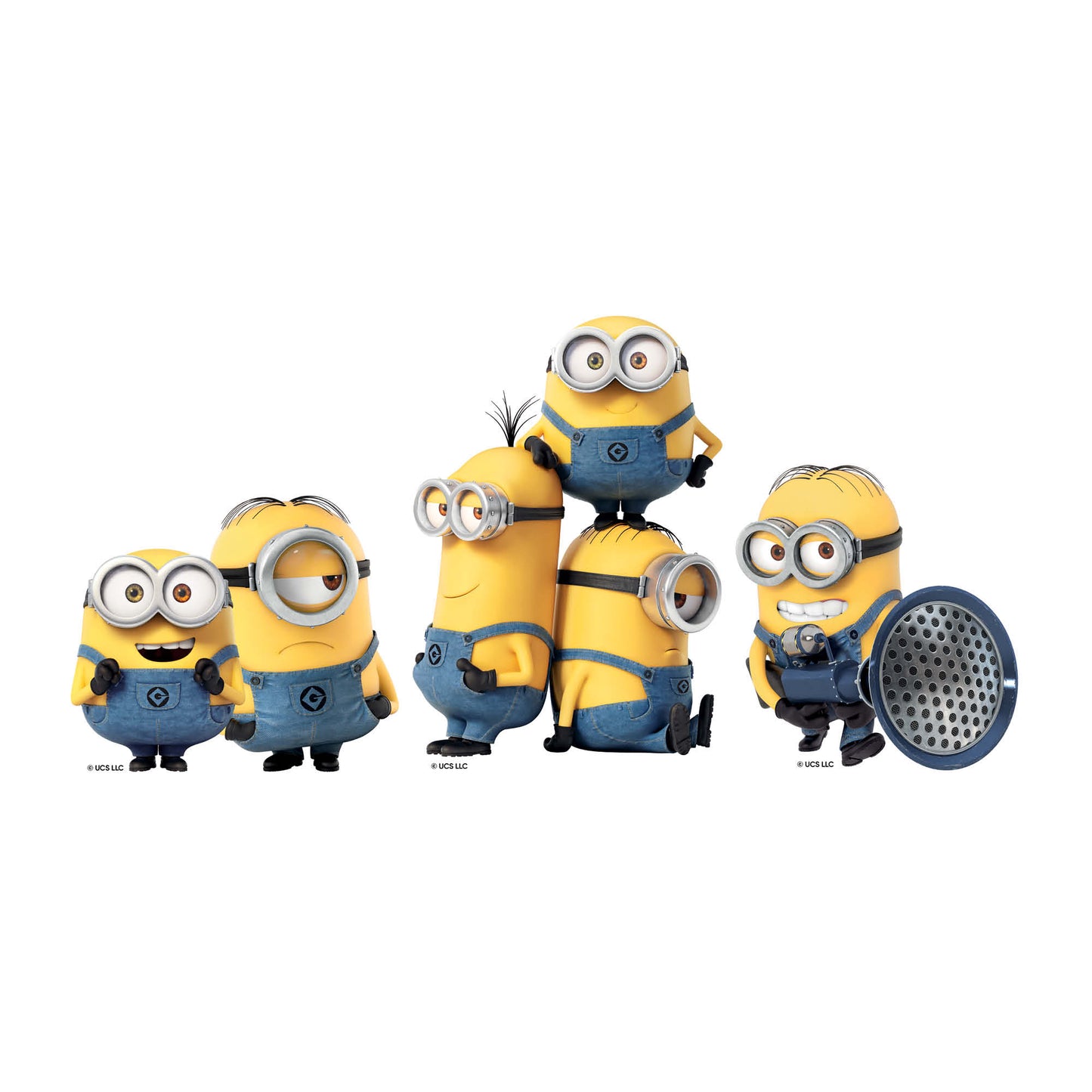 SC4729 Minions Three Small Cardboard Cutouts Shelf Top Pack Height 27cm