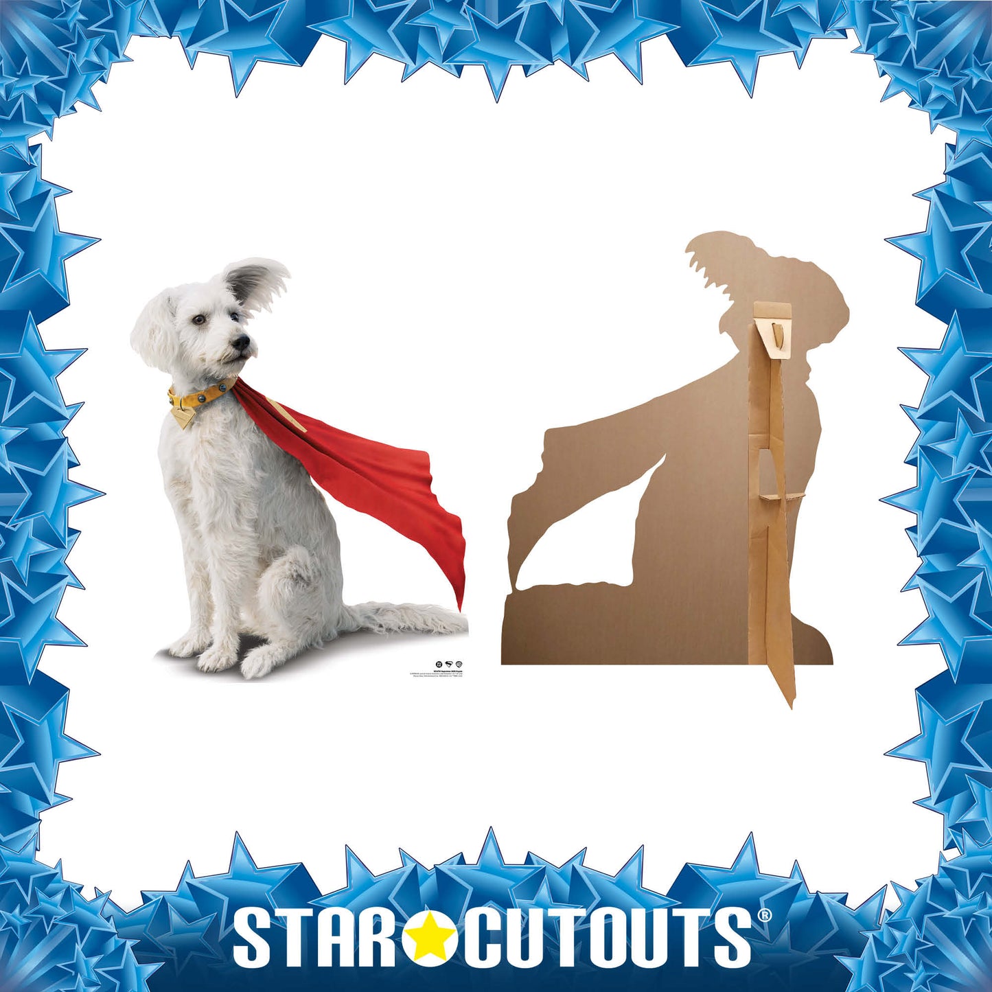 SC4732 Superman 2025 Movie Krypto Cardboard Cut Out Height 94cm