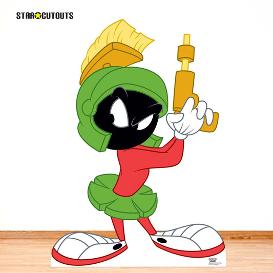SC4737 Marvin The Martian Gun Pose Cardboard Cut Out Height 135cm