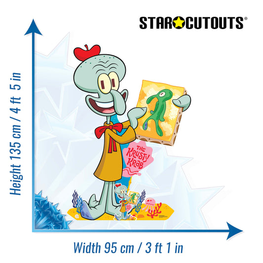 SC4759 Squidward Cardboard Cutout Height 135cm