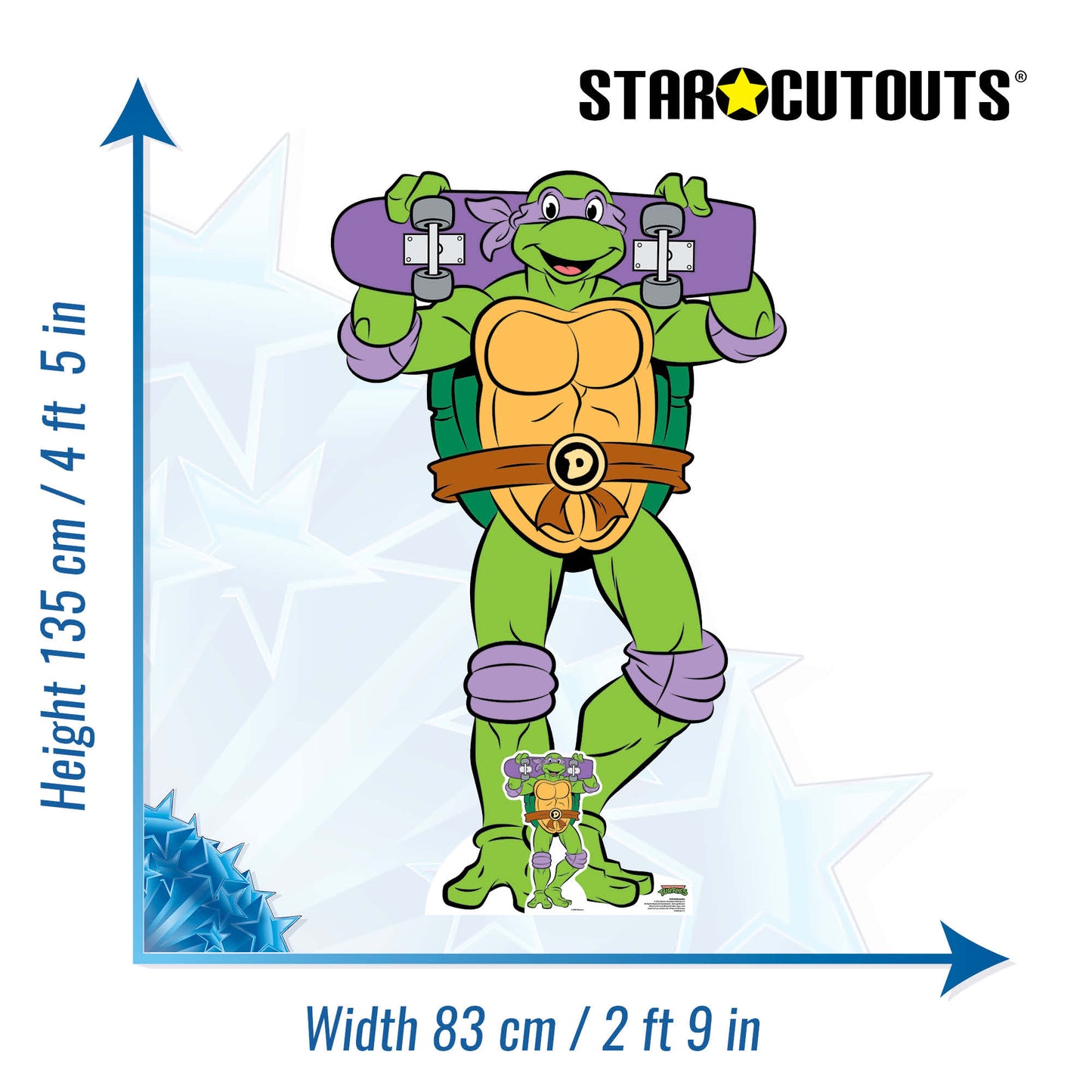 SC4764 TMNT Donatello Teenage Mutant Ninja Turtles Cardboard Cutouts Height 135cm