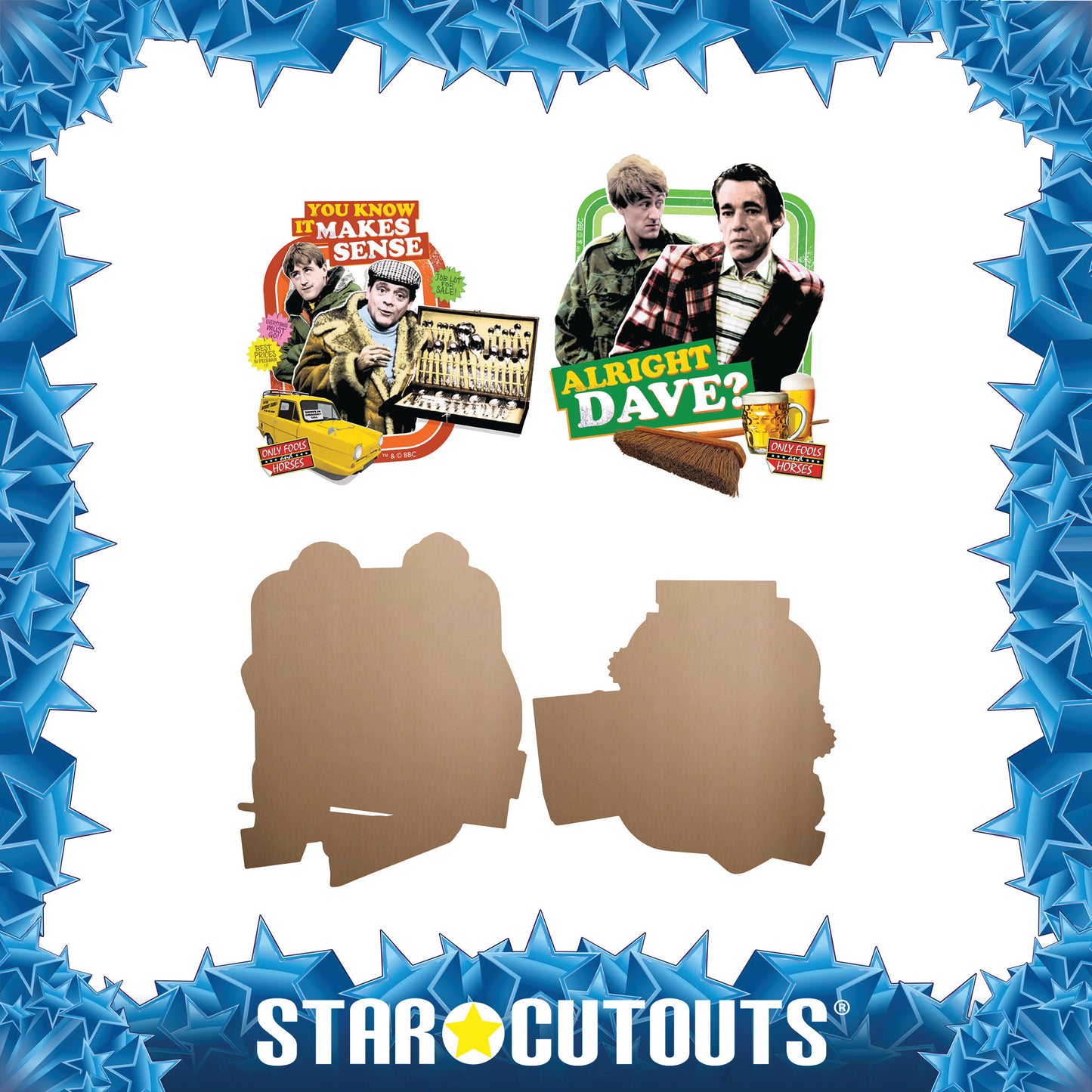 SC4807 You Know It Makes Sense & Alright Dave Wall Décor Cardboard Cut Out Height 56cm