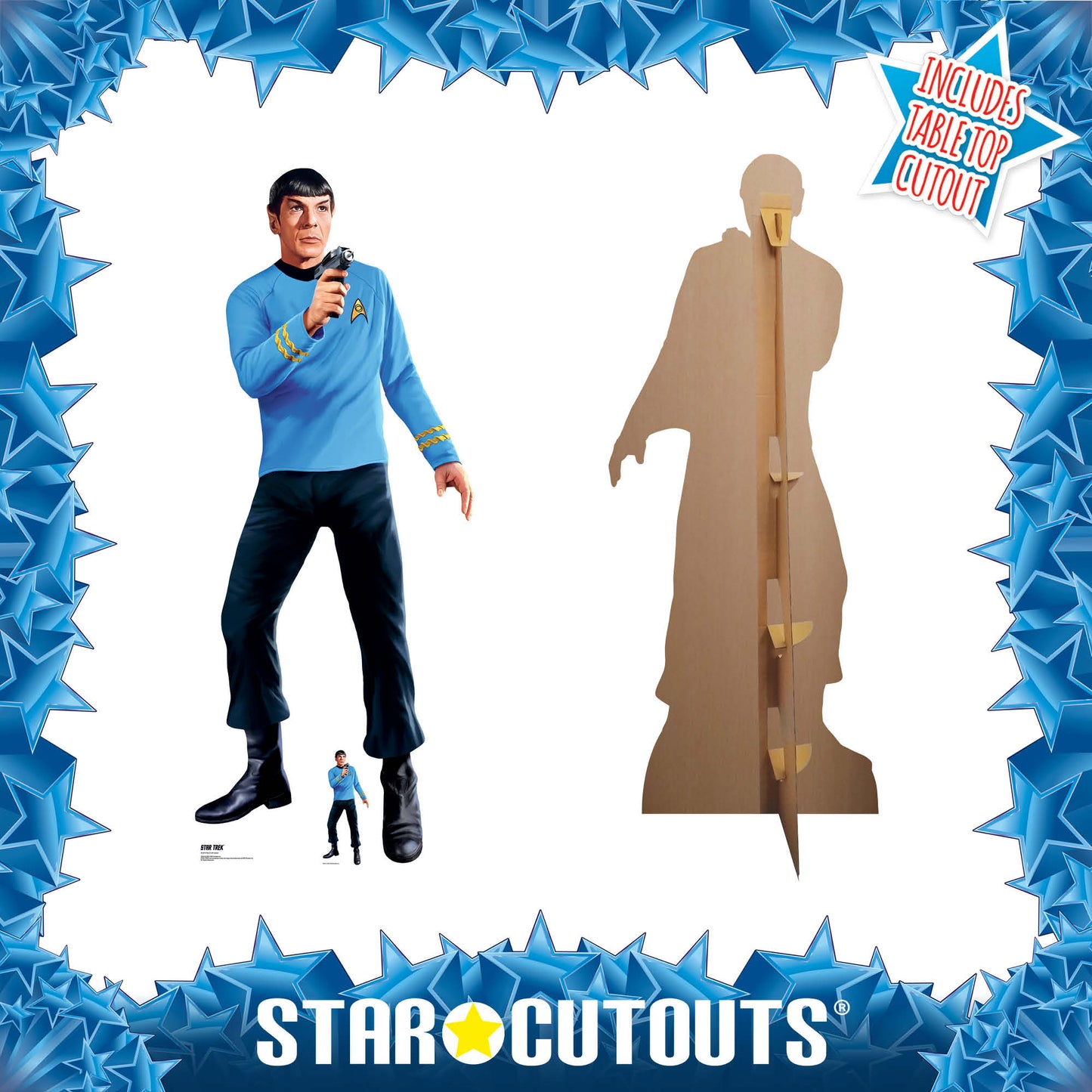 SC4814 Spock with Phaser Star Trek Cardboard Cutout Height 183cm