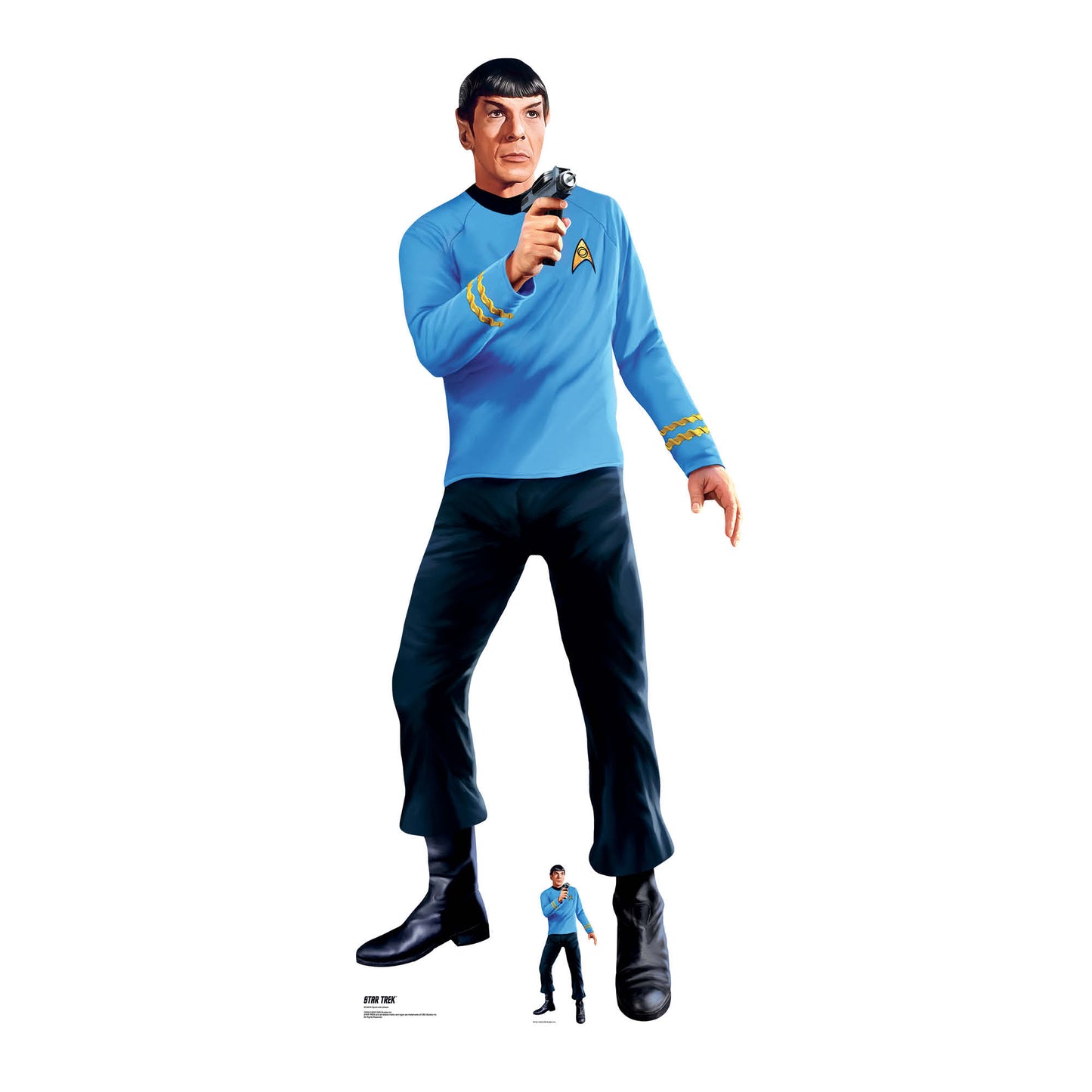 SC4814 Spock with Phaser Star Trek Cardboard Cutout Height 183cm