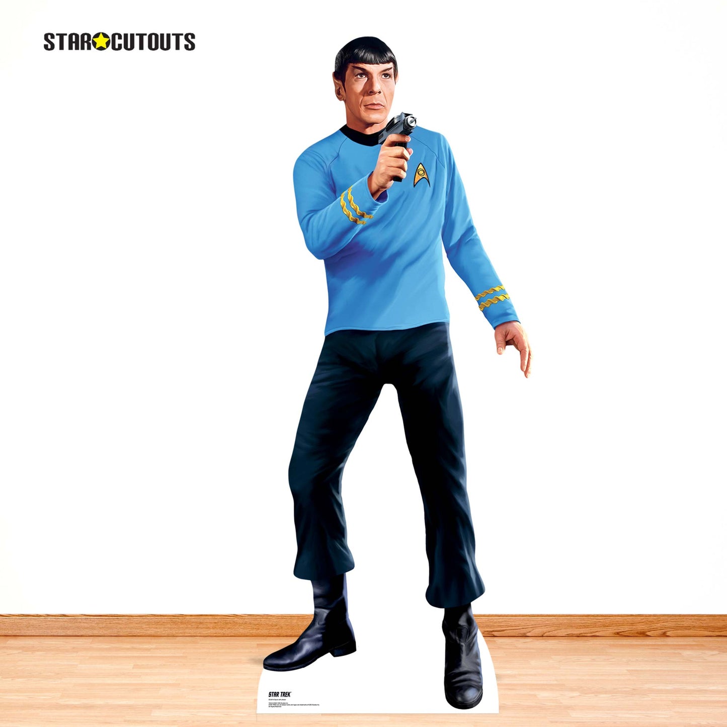 SC4814 Spock with Phaser Star Trek Cardboard Cutout Height 183cm