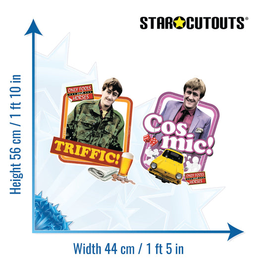 SC4851 Triffic & Cosmic Wall Décor Cardboard Cut Out Height 56cm