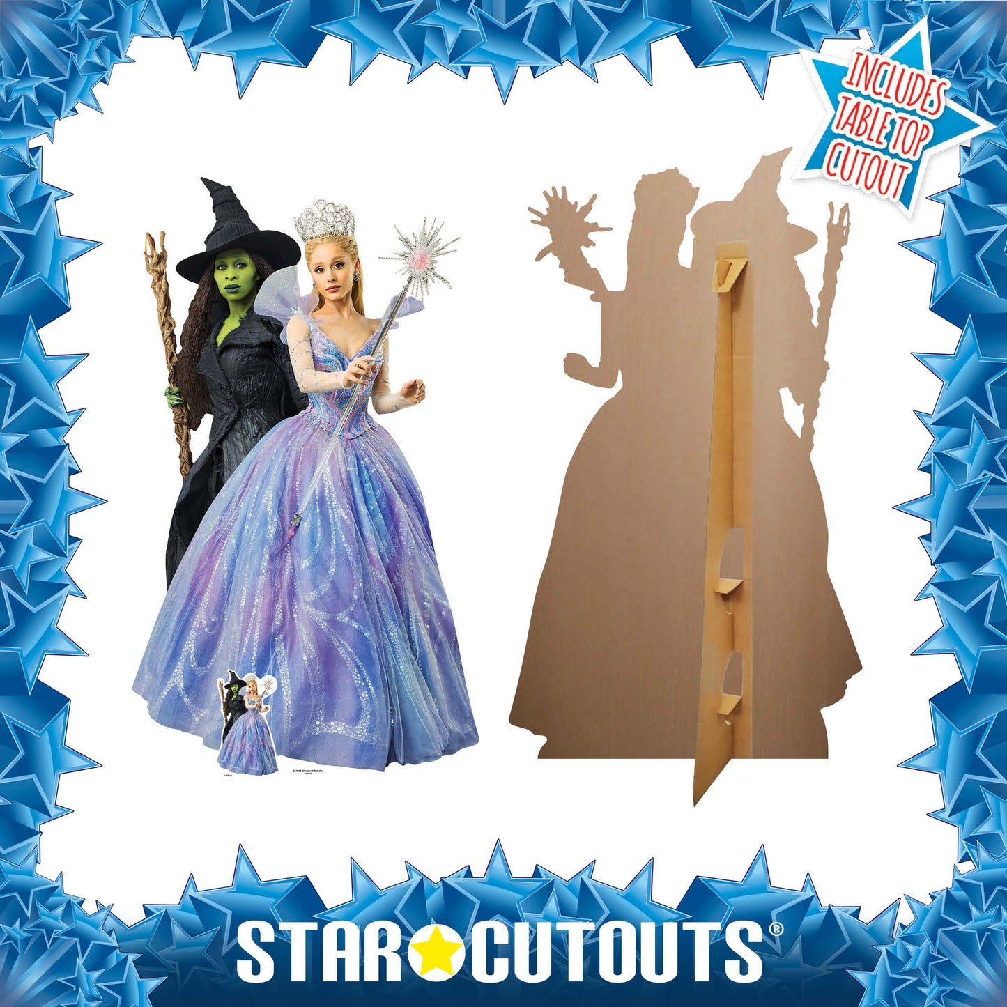 SC4899 Wicked For Good Glinda & Elphaba Double Cardboard Cut Out Height 159cm