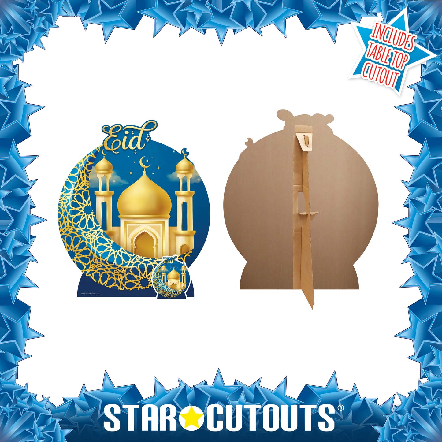 SC4902 Crescent Moon Mosque Eid Decoration Cardboard Cutout Height 87cm