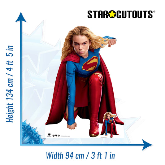 SC4941 Supergirl Crouch / Kara Zor-El Milly Alcock Find Your Place Cardboard Cutout Height 134cm