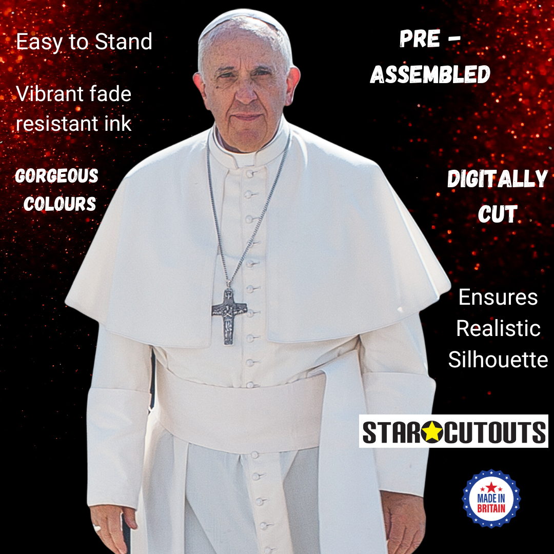 Pope Francis Cardboard Cut Out Height 176cm - mycardboardcutout