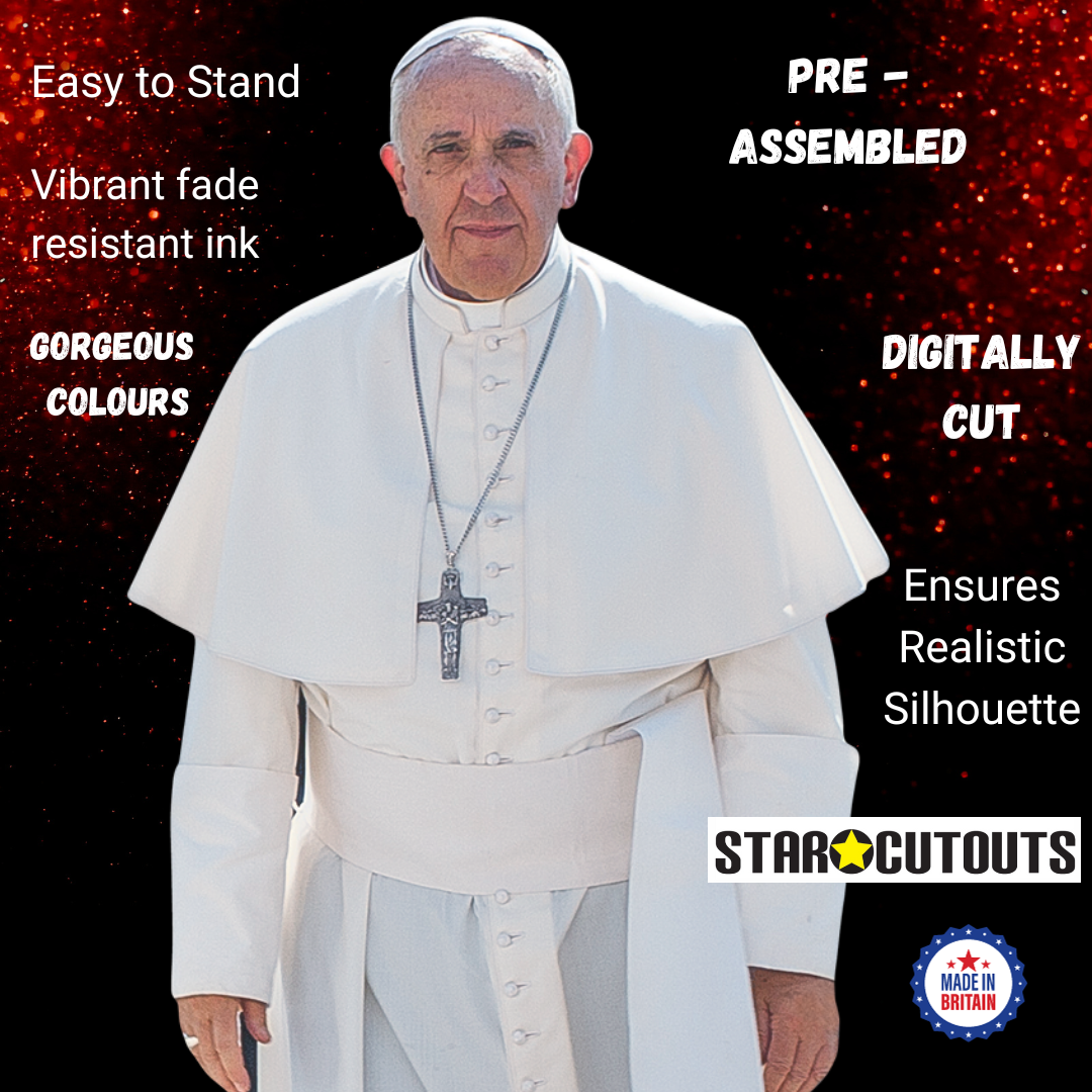 Pope Francis Cardboard Cut Out Height 176cm