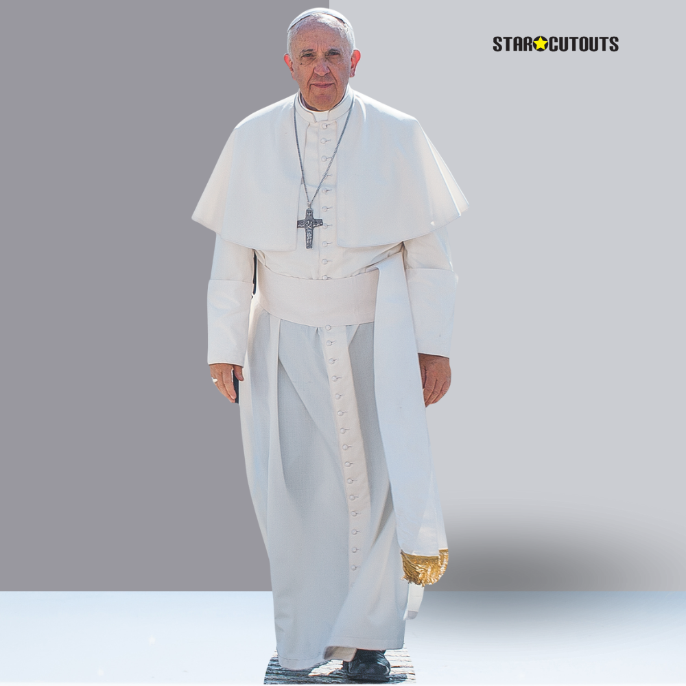 Pope Francis Cardboard Cut Out Height 176cm - mycardboardcutout
