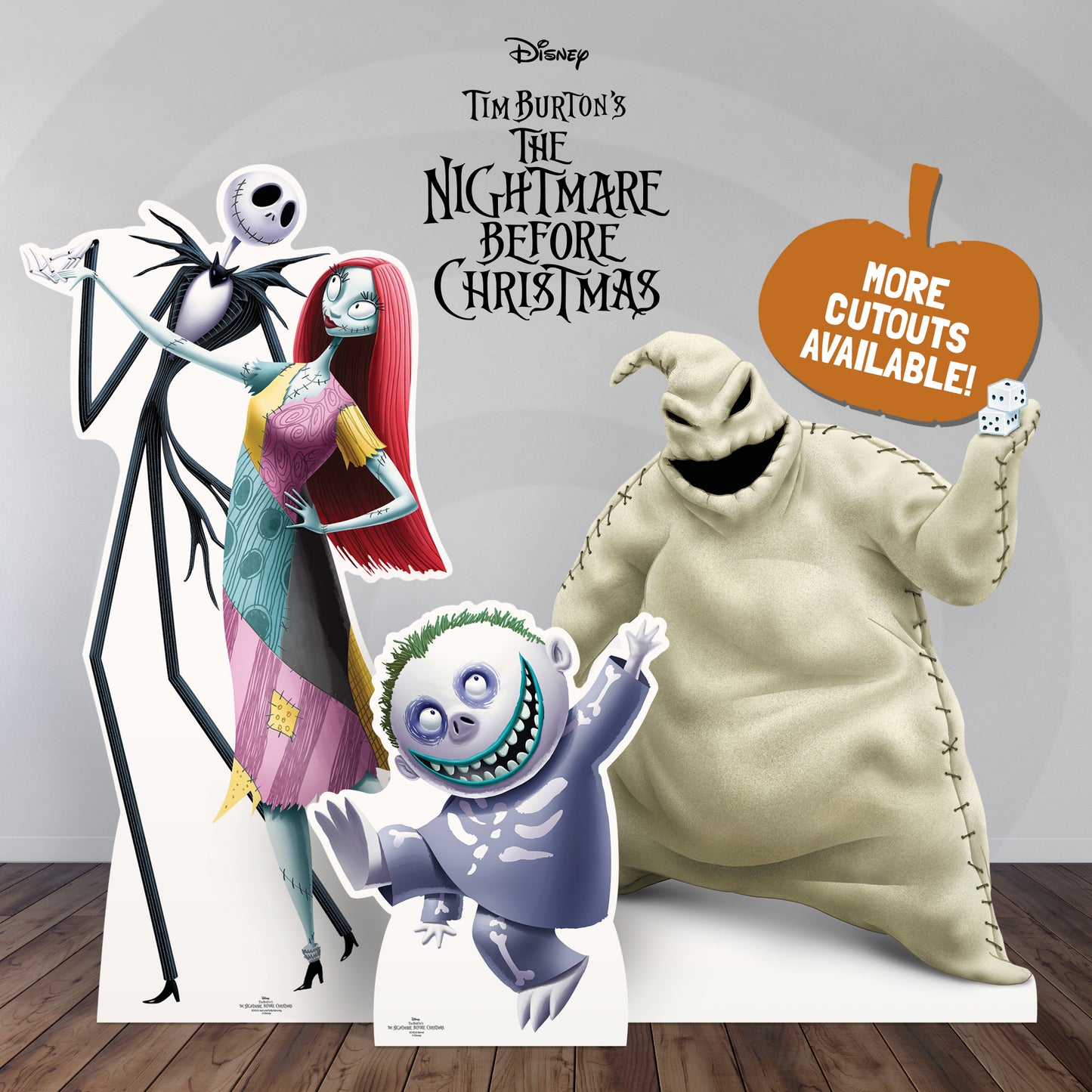 SC4332 Barrel Nightmare Before Christmas Cardboard Cut Out Height 90cm