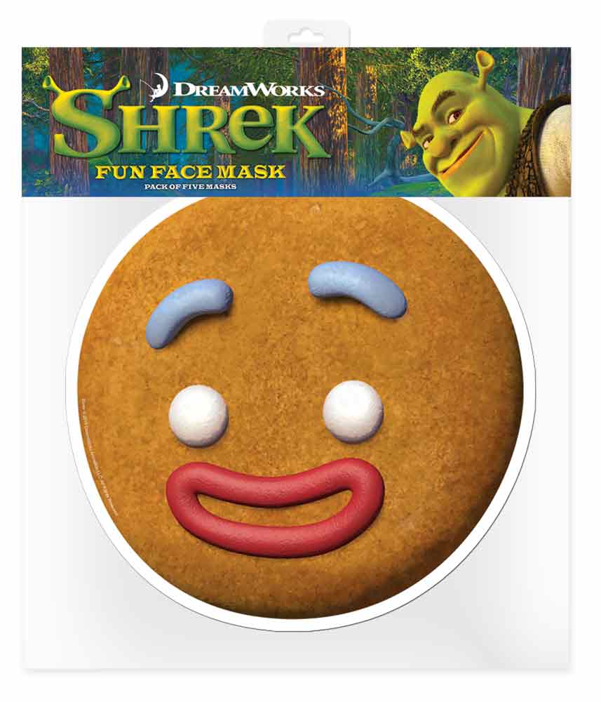 Shrek Six Pack Cardboard Face Masks With Tabs and Elastic - mycardboardcutout