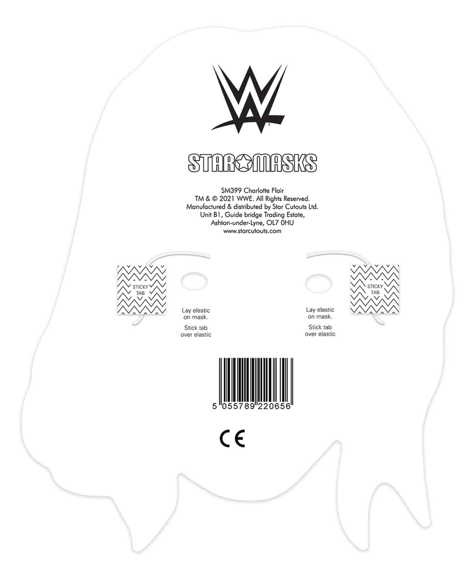 SM399 Charlotte Flair WWE Single Face Mask - mycardboardcutout