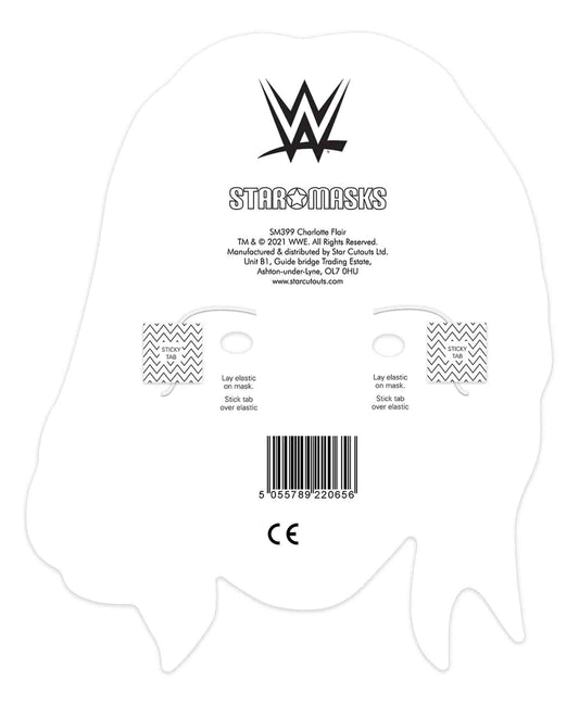 SM399 Charlotte Flair WWE Single Face Mask - mycardboardcutout