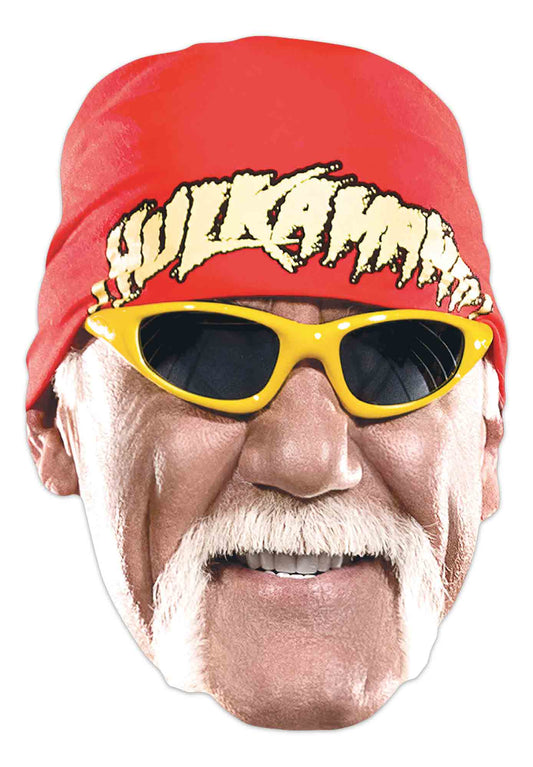 SM400 Hulk Hogan WWE Single Face Mask - mycardboardcutout