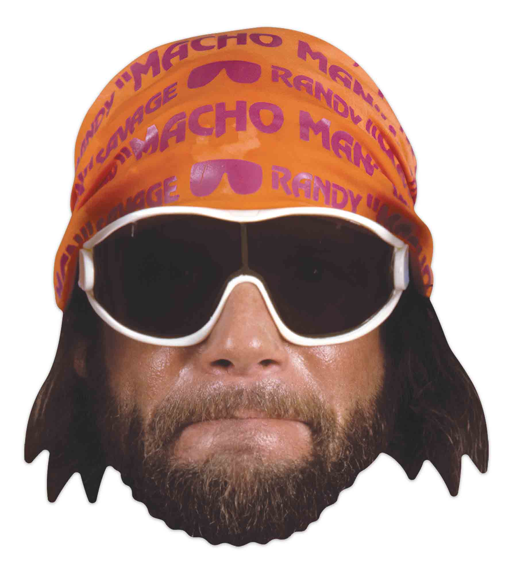 SM401 Macho Man Ry Savage WWE Single Face Mask - mycardboardcutout