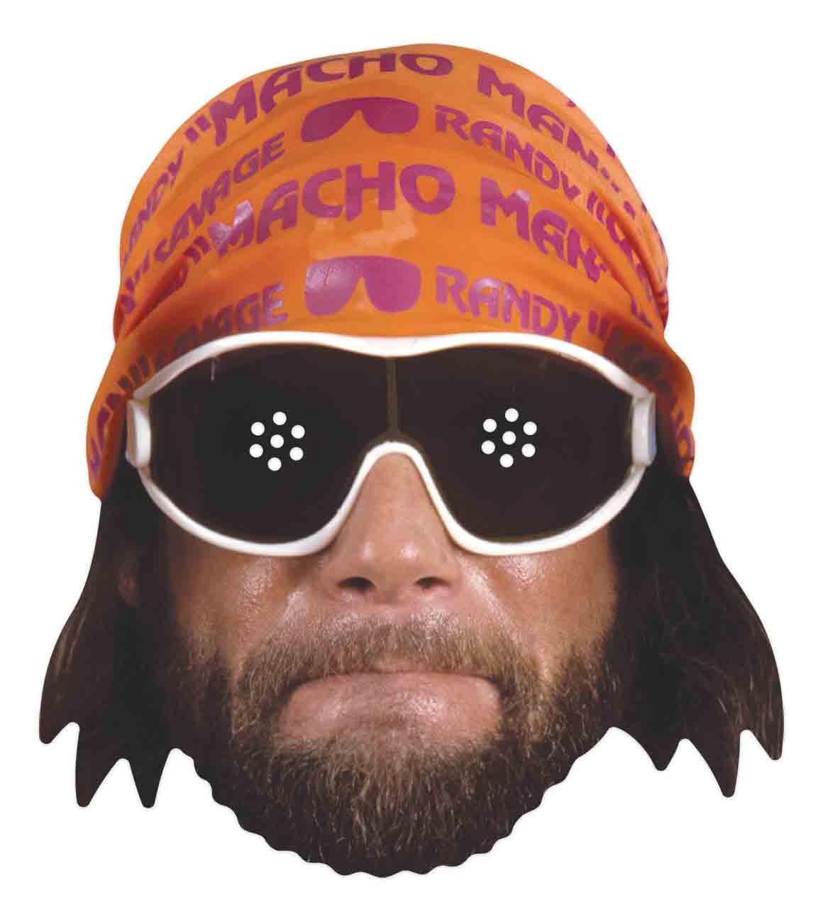 SM401 Macho Man Ry Savage WWE Single Face Mask - mycardboardcutout
