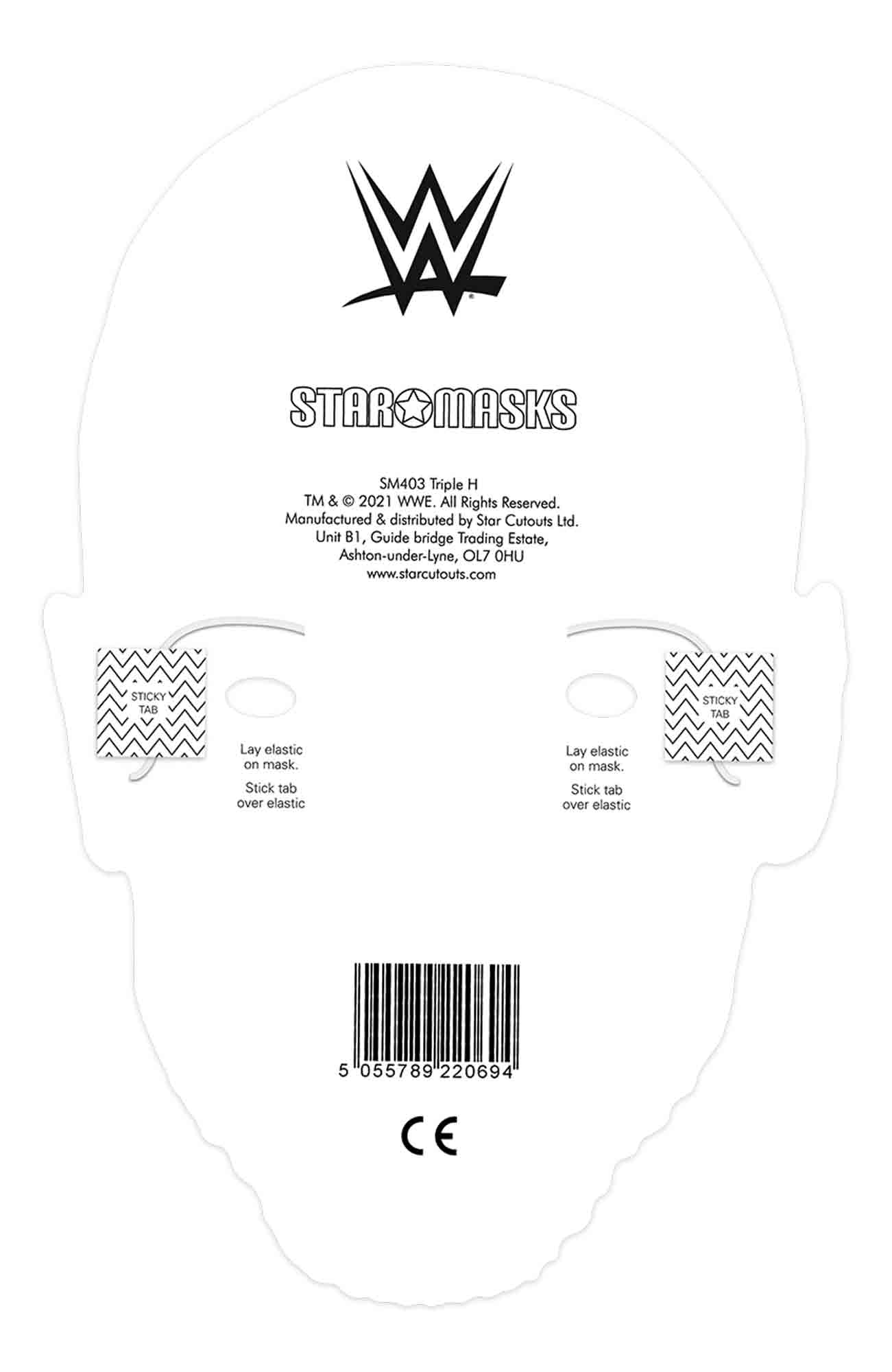 SM403  Triple H WWE Single Face Mask