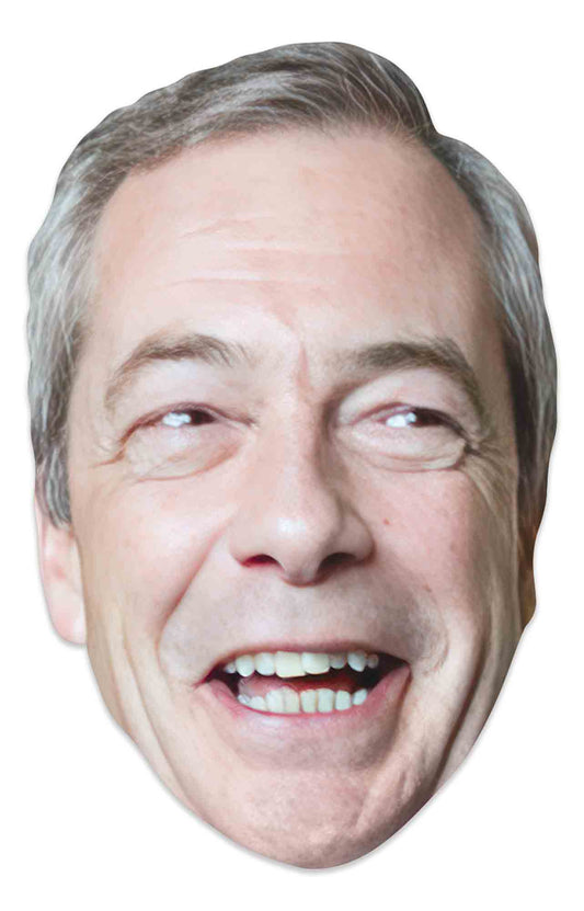 SM467 Nigel Farage Politician Single Face Mask - mycardboardcutout