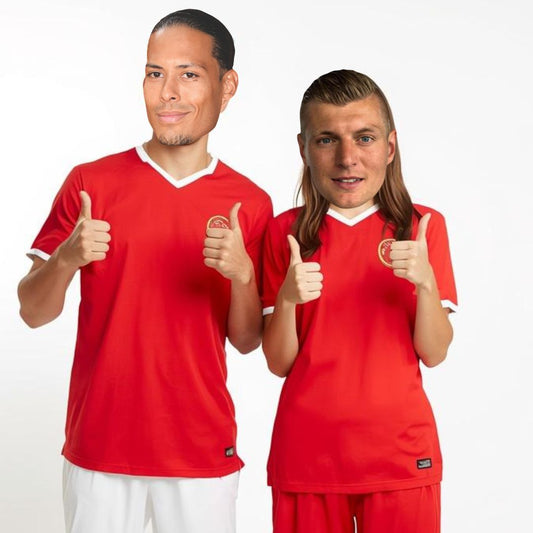 SMPWC1 World Champion Footballers Six Pack of Masks - Bellingham, Ronaldo, Messi, Mbappe, Kroos & Van Dijk