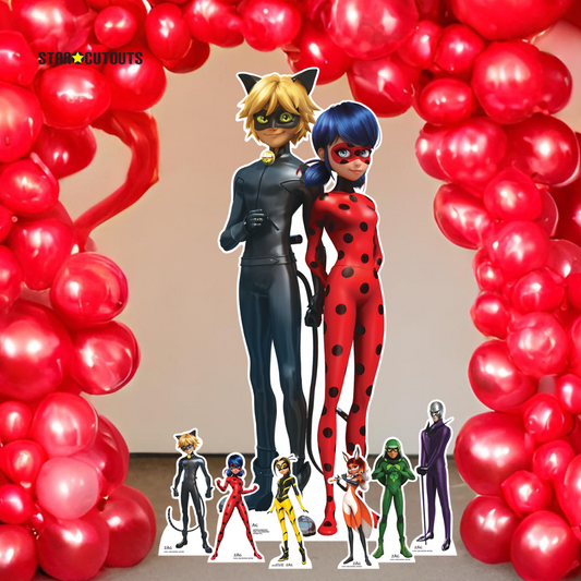 Miraculous Party Pack Cardboard Cut Out Height 135cm - mycardboardcutout
