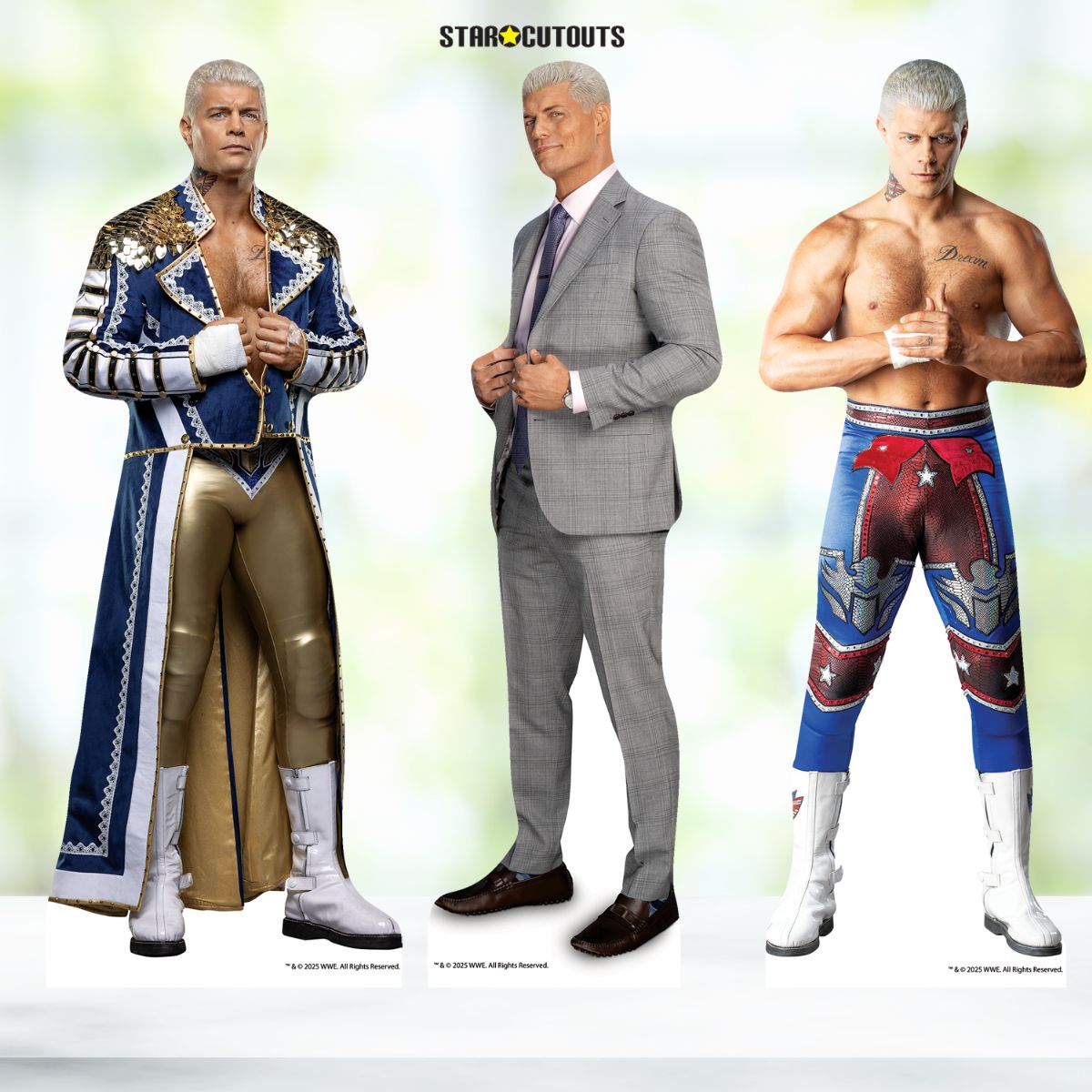 SC4578 Cody Rhodes Three Shelf Top Cardboard Cutouts Height 31cm