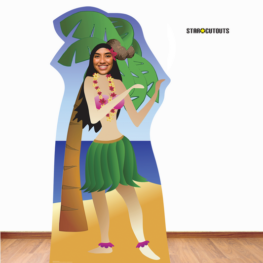 Hula Girl Stand-In Cardboard Cutout