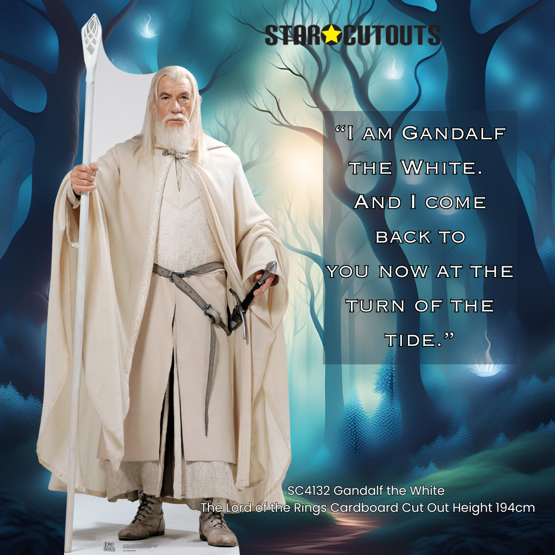 Gandalf the White The Lord of the Rings Cardboard Cutout Lifesize - mycardboardcutout