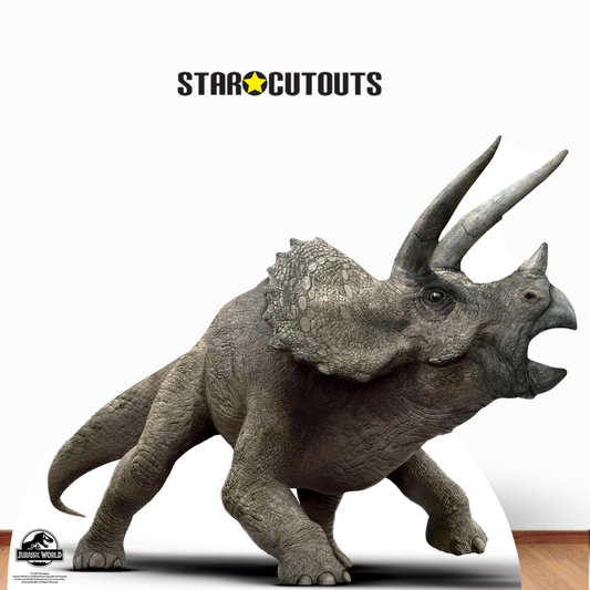 Official Jurassic World Triceratops Dinosaur Cardboard Cutout - mycardboardcutout