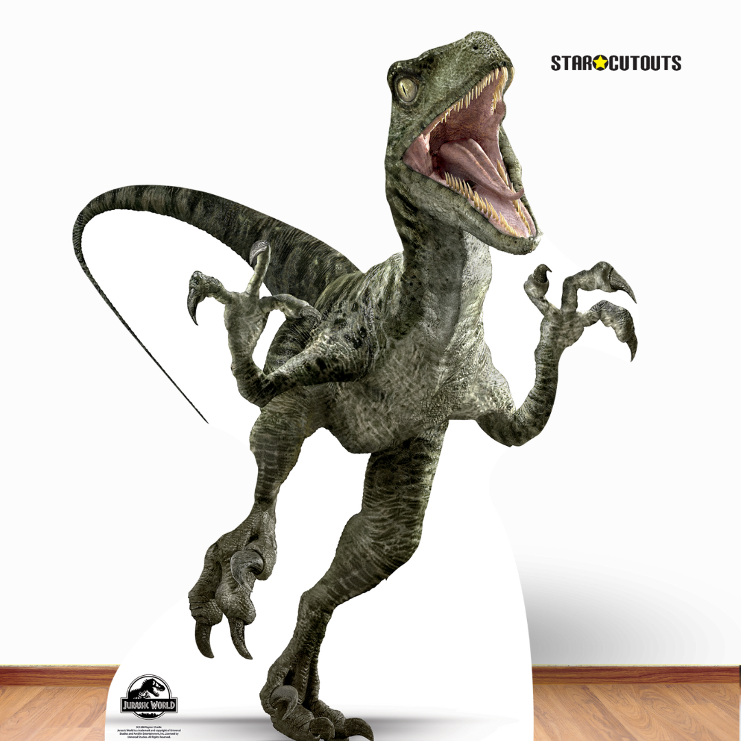 Official Jurassic World Charlie Raptor Dinosaur Cardboard Cutout - mycardboardcutout