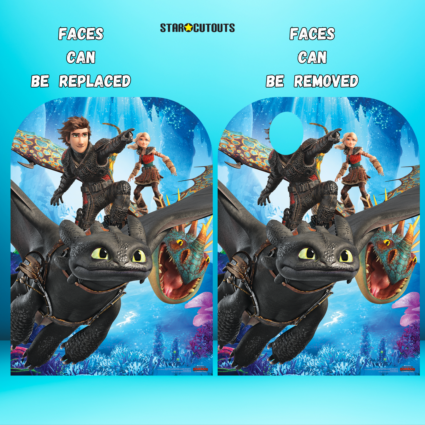 How to Train Your Dragon 3 Stand-In Toothless Hiccup Stormfly Astrid Cardboard Cutout