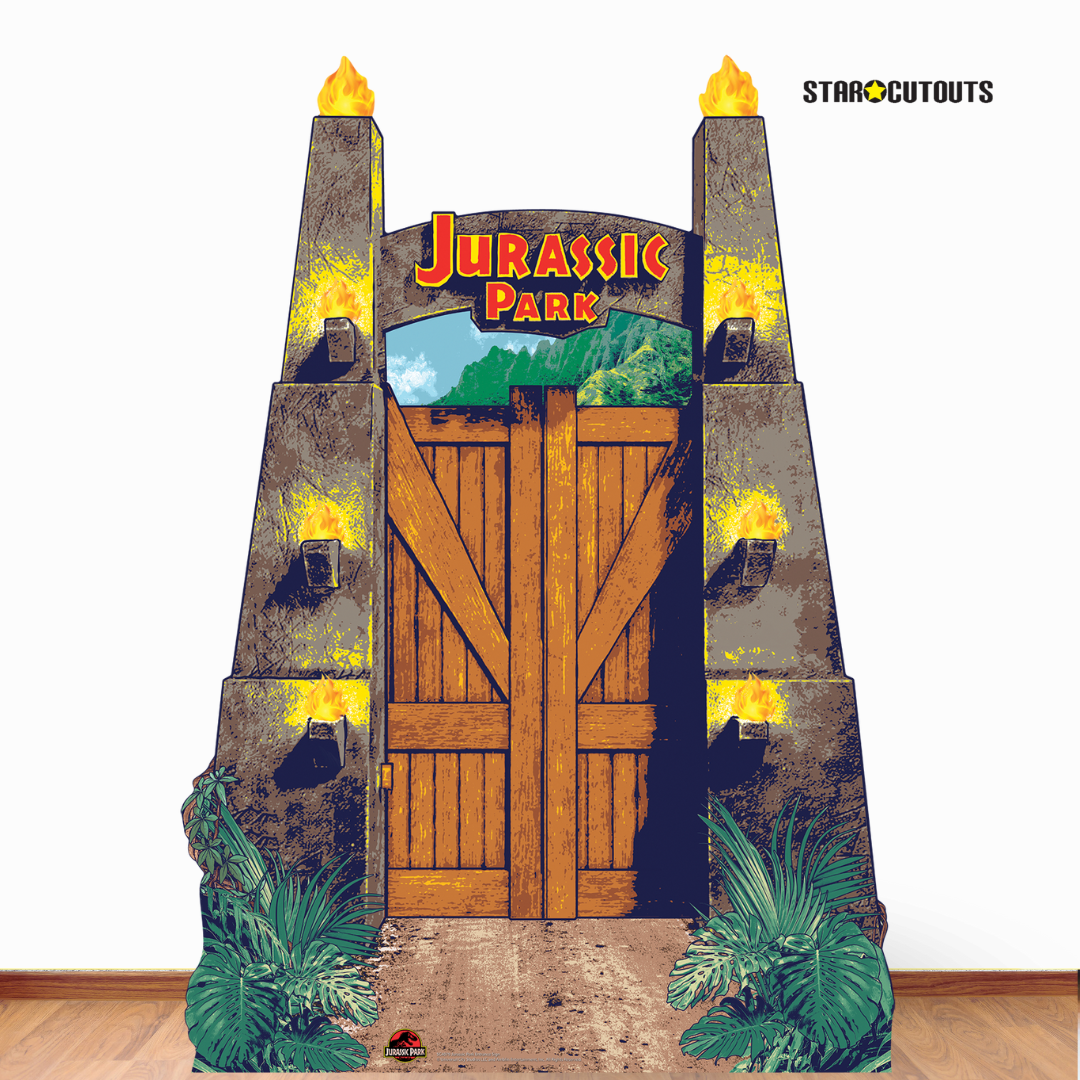 Jurassic Park Entrance Sign Cardboard Cutout - mycardboardcutout