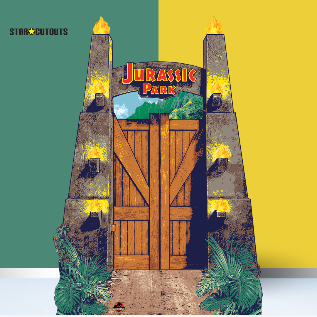 Jurassic Park Entrance Sign Cardboard Cutout - mycardboardcutout