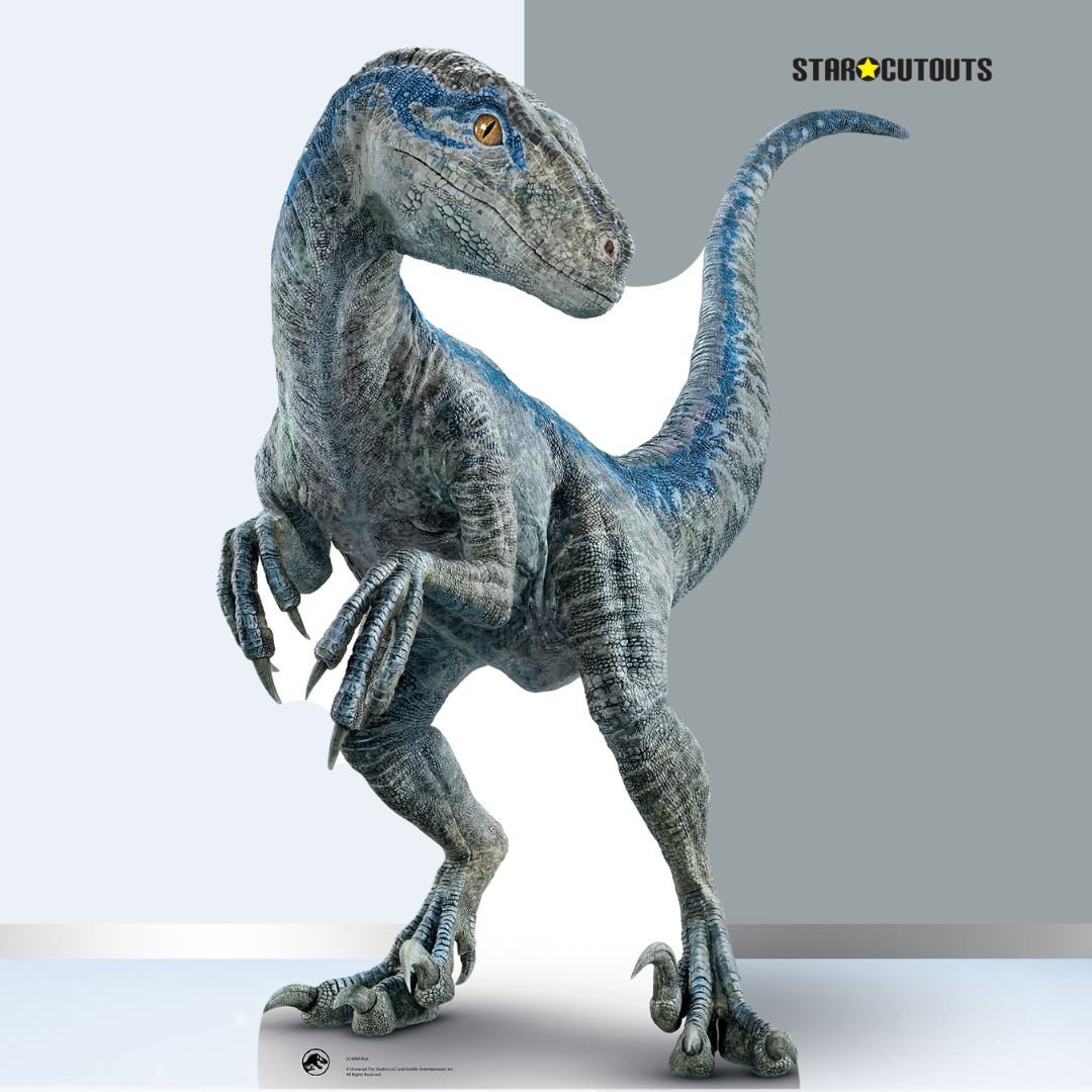 Mother Blue Raptor Jurassic World Dominion Cardboard Cutout - mycardboardcutout