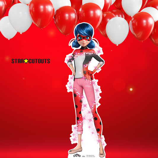 Ladybug Transformation Star Mini Cardboard Cut Out Height 88cm - mycardboardcutout
