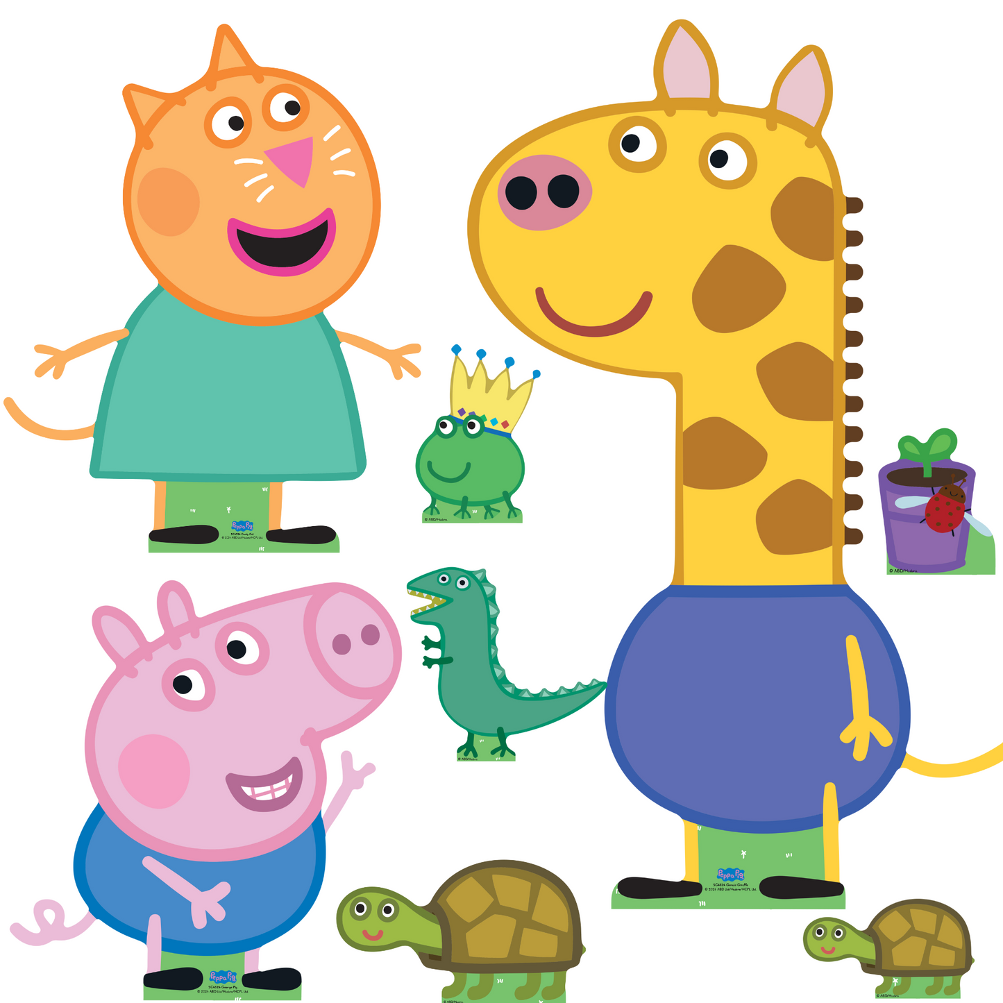 SC4524 Gerald, George and Pedro Cardboard Cutout Decoration Multi Pack Height 86cm