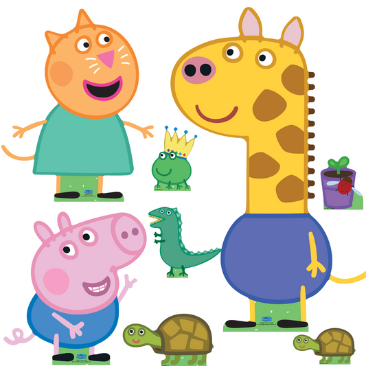 SC4524 Gerald, George and Candy Cat Cardboard Cutout Decoration Multi Pack  Height 86cm
