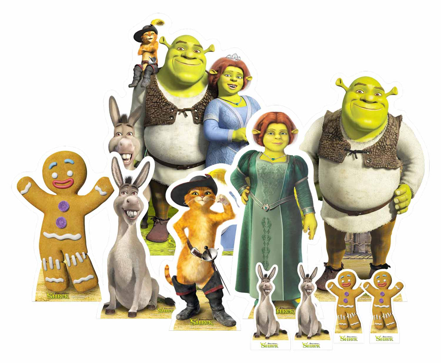 TT004 Shrek & Friends Table Toppers Pack (10 cut-outs) - mycardboardcutout