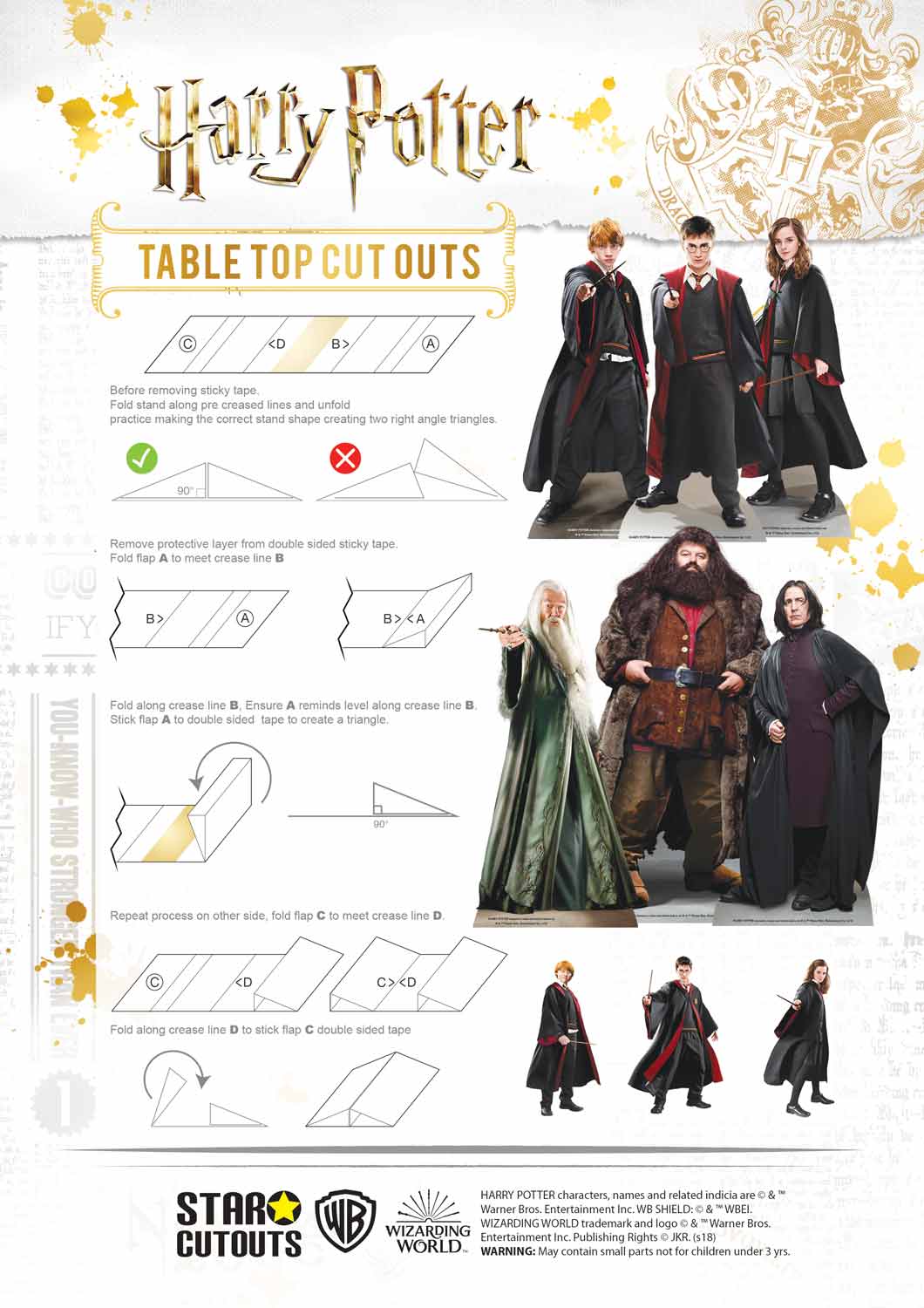 TT008 Wizarding World of Harry Potter Table Toppers Pack - mycardboardcutout