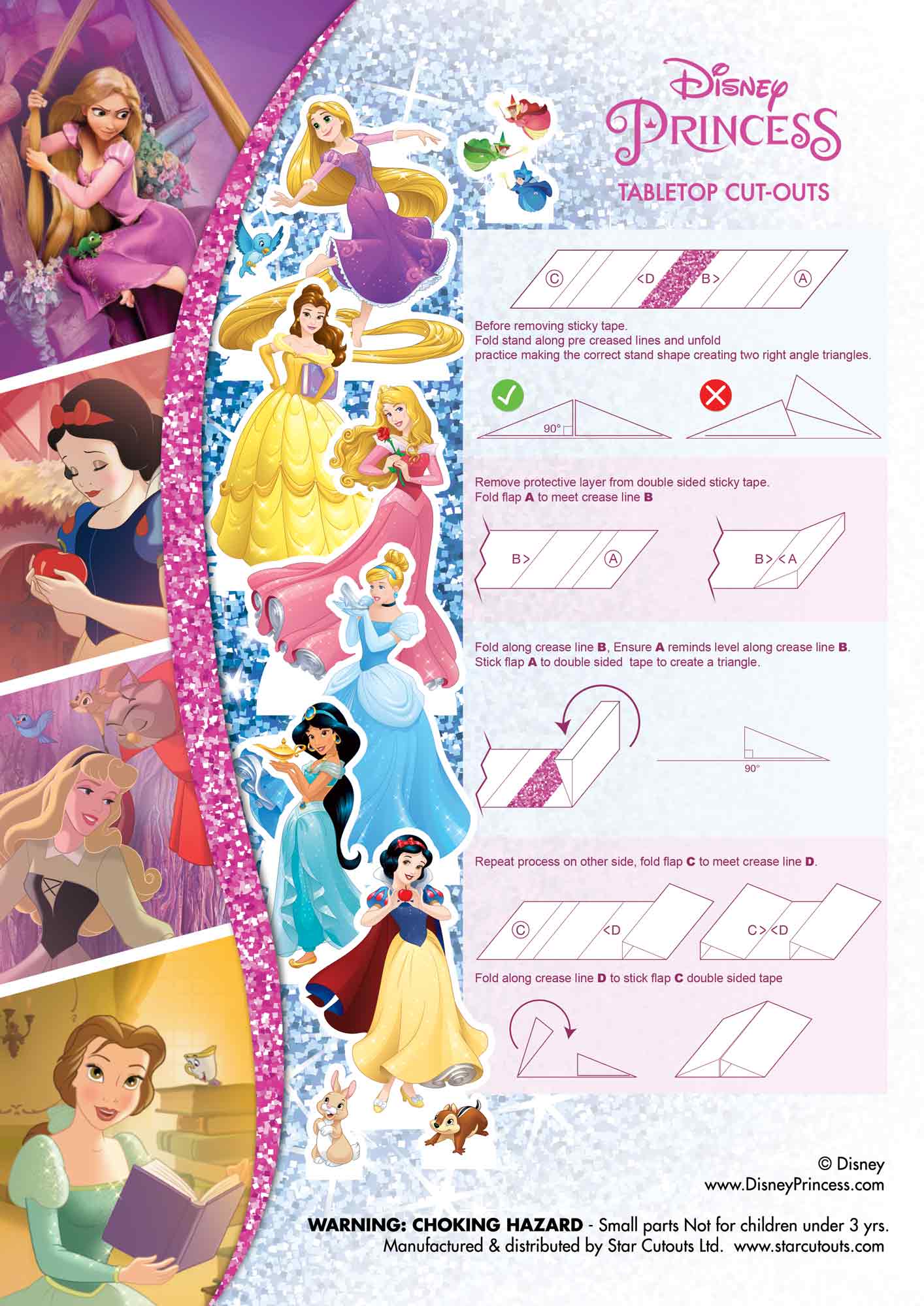 TT011 Dream Big Princess - Disney Table Toppers Pack (10 cut-outs)