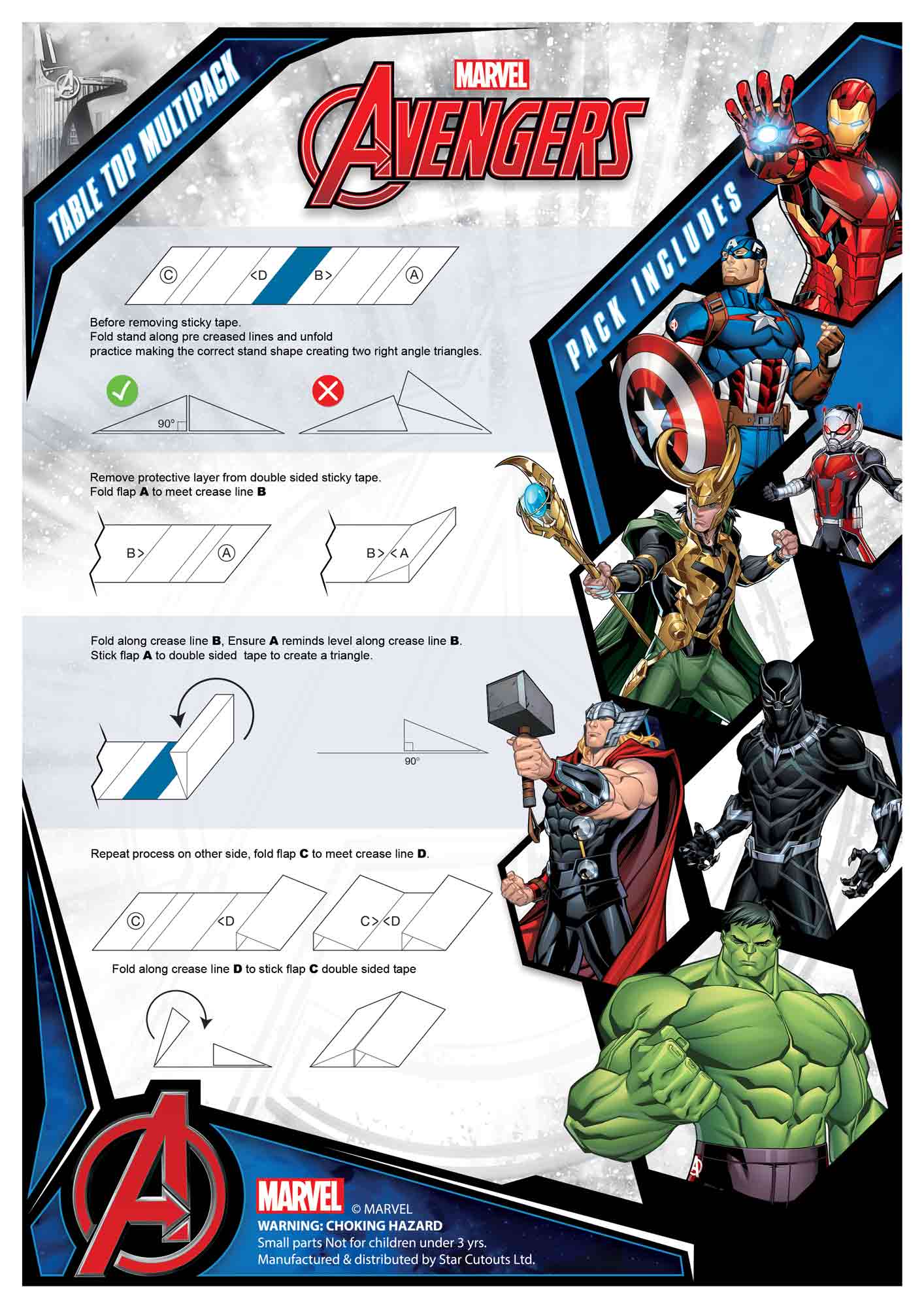 Marvel Avengers (Animation/ Cartoon) Table Top Pack
