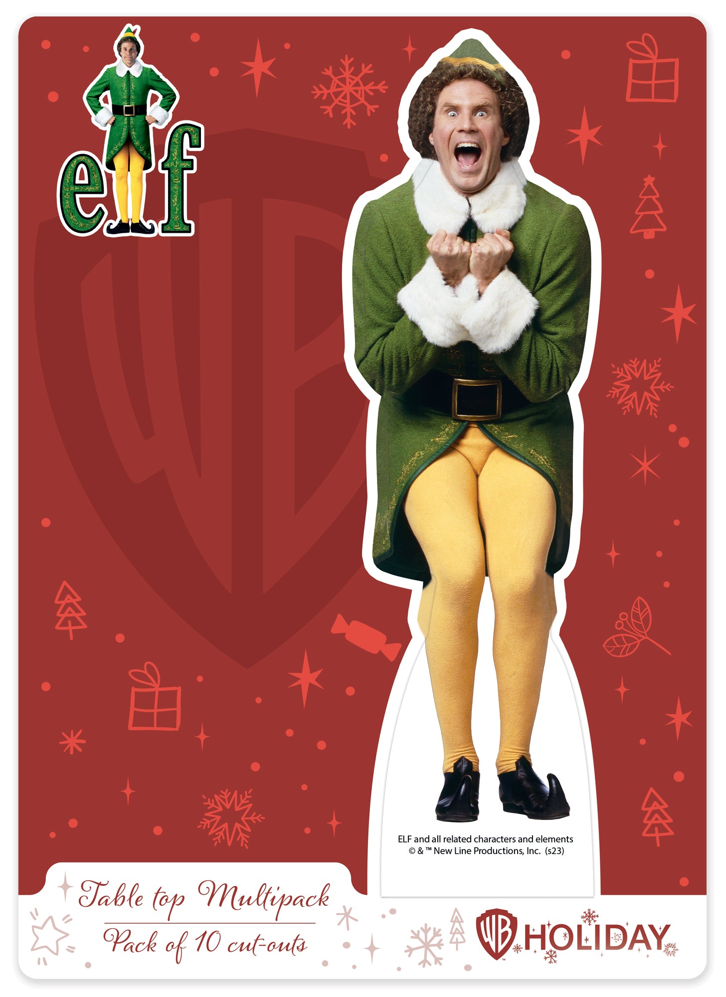 TT022 Buddy Elf Christmas Table Top Decorations aka Table Toppers - mycardboardcutout