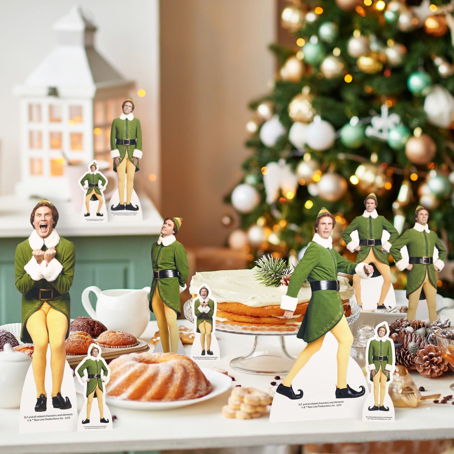 TT022 Buddy Elf Christmas Table Top Decorations aka Table Toppers - mycardboardcutout