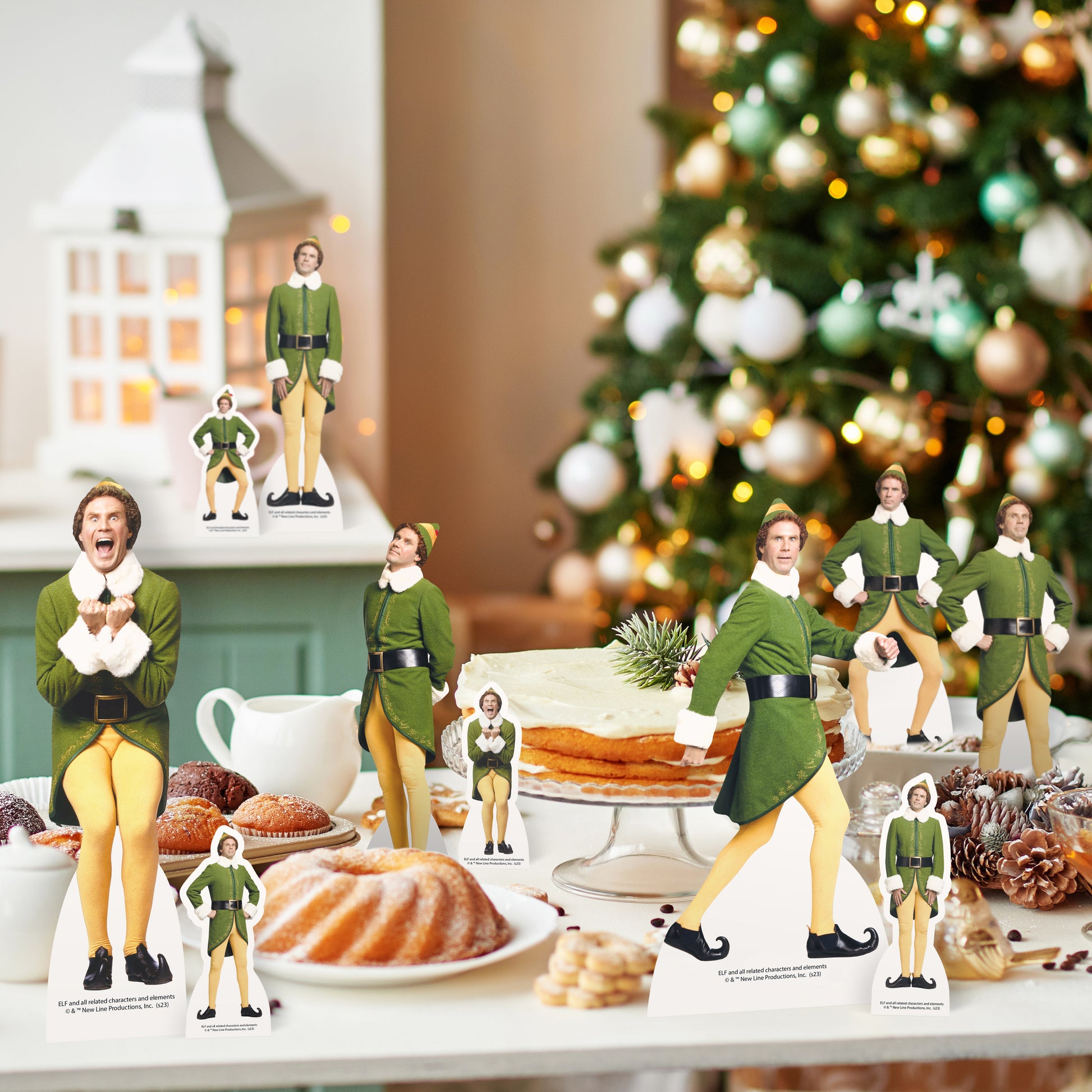 TT022 Buddy Elf Christmas Table Top Decorations aka Table Toppers - mycardboardcutout