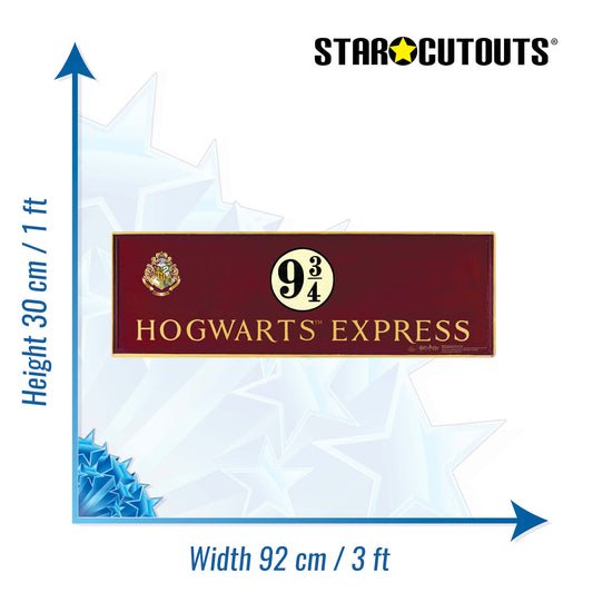 WA056 Hogwarts Express Sign Height 30cm - mycardboardcutout