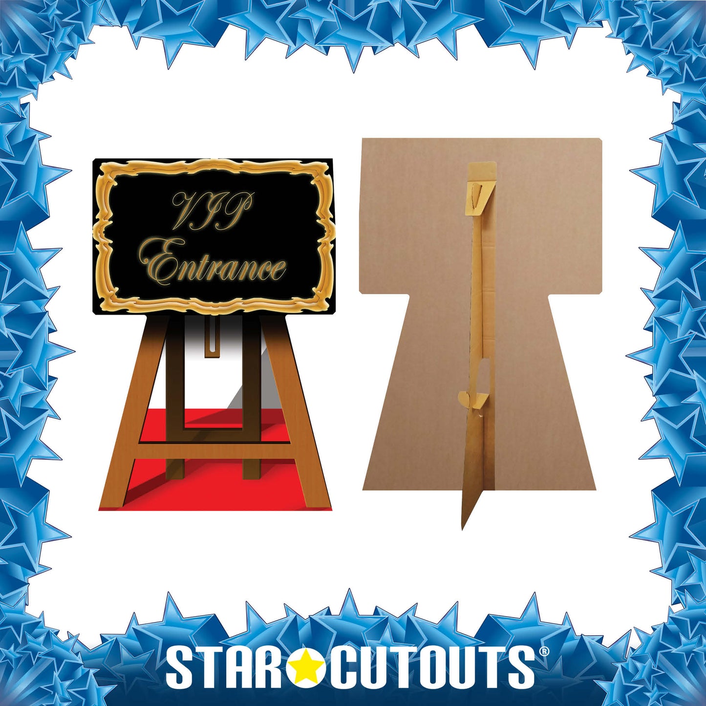 XC003 VIP Sign Add Text Personalise Height 116cm - mycardboardcutout
