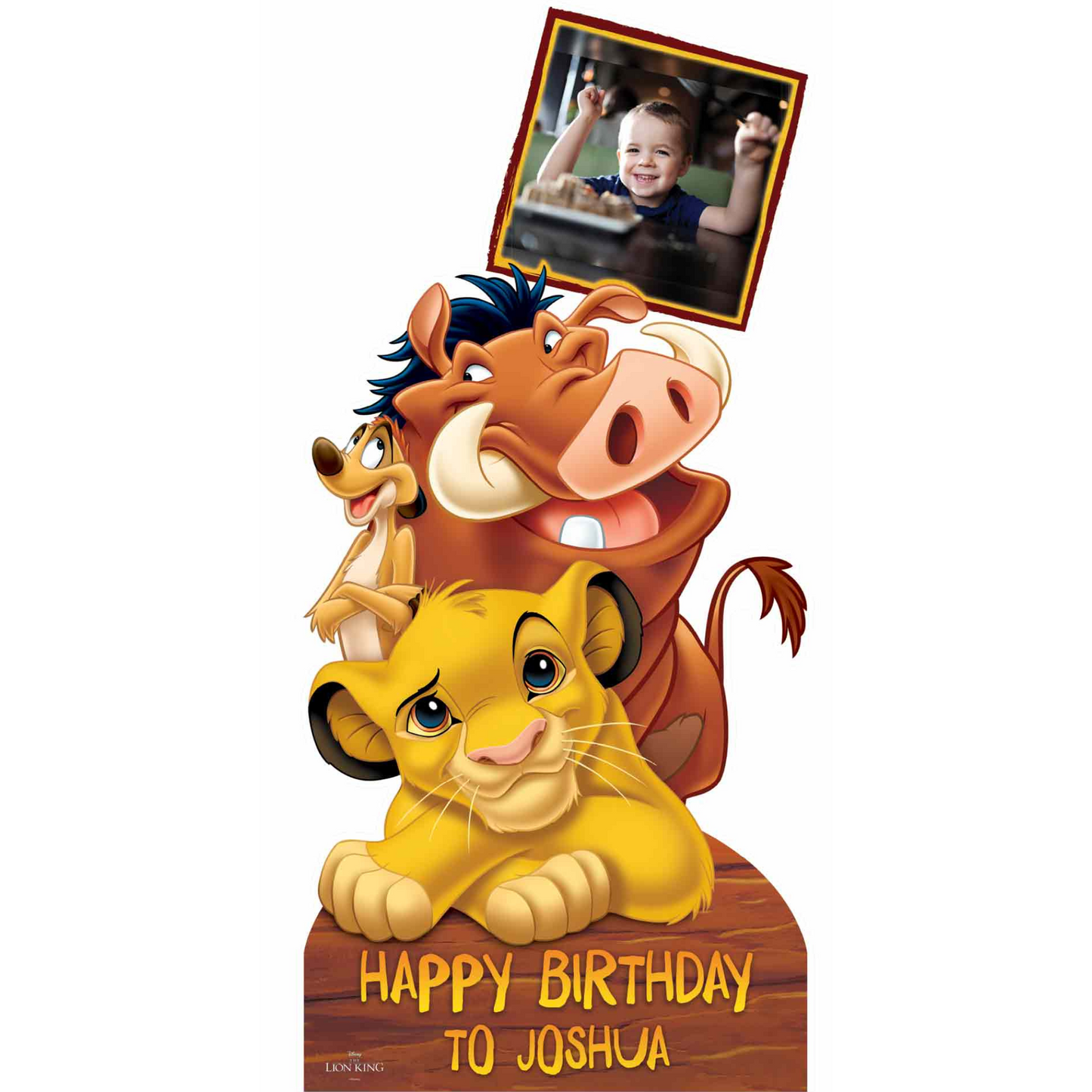 Disney Personalised Lion King - Happy Birthday - Photo - Name - Please Personalise BEFORE Checkout