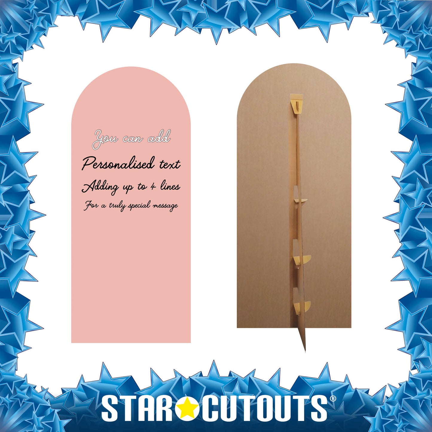 XQ001 Dusky Pink Sailboard Cardboard Cut Out Height 185cm Width 80cm - mycardboardcutout